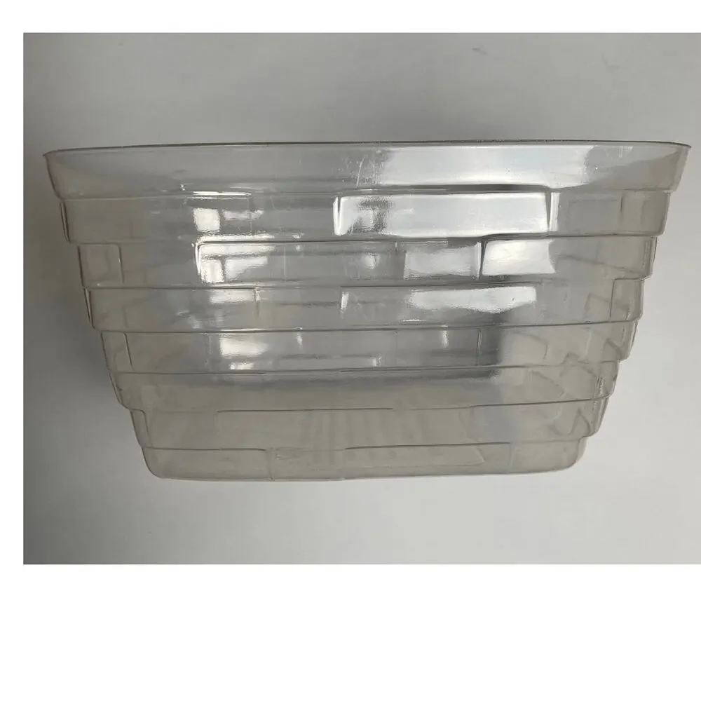 1992 Longaberger Square Basket with Swinging Handle Plastic Protector *READ*